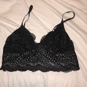 X-small black bralette.